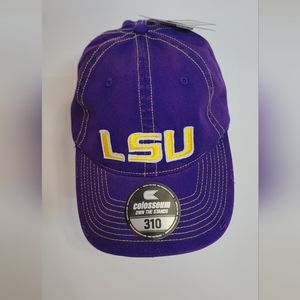 LSU Tigers Adult Adujustable Strapback Hat Colosseum NWT